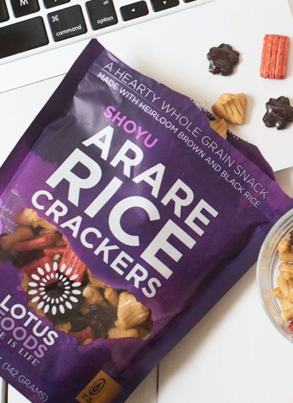 Lotus Foods Shoyu Arare Rice crackers